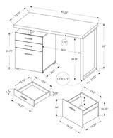 Computer Desk For Home Office, Laptop, Left, Right Set - Up, Storage Drawers