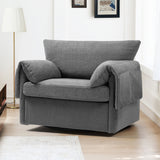 Oversized Swivel Armchair Modern Chair & Single Sofa Lounge, Comfortable Seating For Living Room