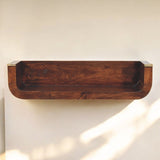 Indira Floating Console Table - Walnut