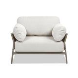 Jasper - Upholstered Patio Deep Seating Armchair - Wheat Beige