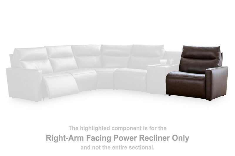 ModZ Power Reclining Sectional with Audio Console