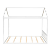 Wooden House Bed With Headboard