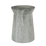 Round Outdoor End Table - Marble