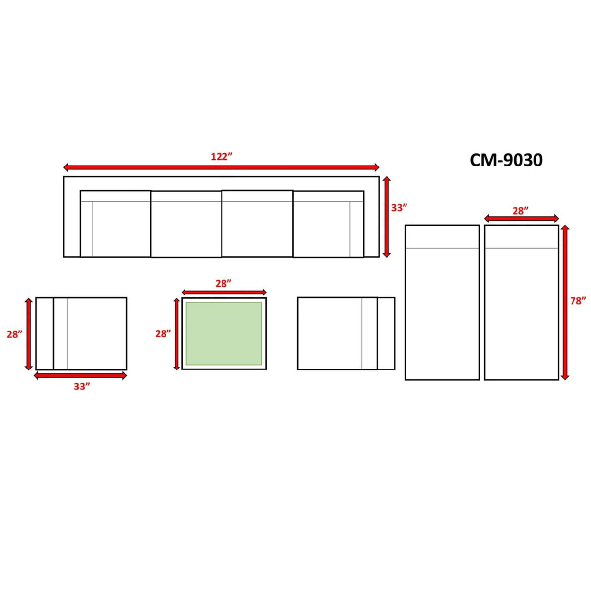Seating Set With Cushions Handcrafted Wicker Design