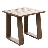 Traditional Style Outdoor Square End Table