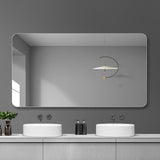 Bathroom Vanity Mirror, Wall Mounted Mirror For Bathroom Anti-Fog Waterproof - Clear