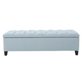 Glouster - Contemporary Storage Ottoman With Button Tufted Design