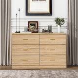 Modern Drawer Dresser For Bedroom, Ample Storage Wide Chest Of Drawers