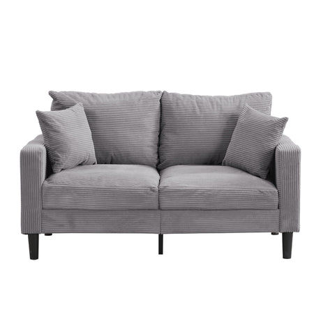 High Resilience Loveseat Sofa With Wooden Frame