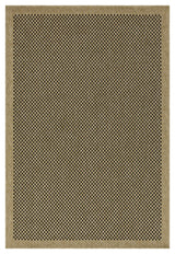 Earth - Indoor / Outdoor Area Rug Polypropylene - Jute / Black