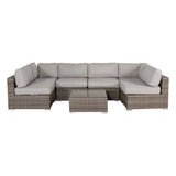 Outdoor Wicker Seating Group With Cushions