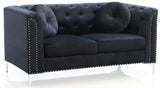 Stylish Sloped Arm Loveseat