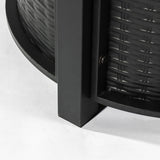 Propane Gas Fire Pit Table, 50000 Btu Round Steel Fire Pit