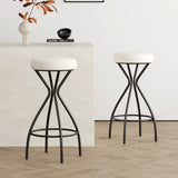 Modern Backless Bar Stools For Kitchen Island (Set of 2)