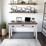 Hampton - Writing Desk - Jasmine Whitewash / Barnwood