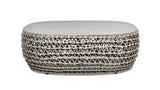Willow - Oval Woven Patio Coffee Table, Wicker Frame