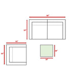 Outdoor Wicker Conversation Set With Cushions, All Weather