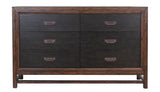 Branson - 6 Drawer Dresser, Two Tone - Brown