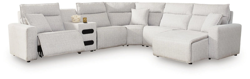 Modmax II Reclining Sectional with Chaise and Audio Console