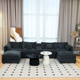 U Shaped Sectional Cloud Couch For Living Room