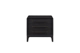 3 Drawer Nightstand With USB - Black
