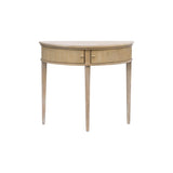 Vintage Inspired Storage Console Table With Fluted Doors