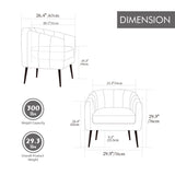 Vanity Barrel Accent Lounge Chair