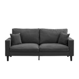 Modern Upholstered 3 Seat Sofa, High Resilience