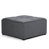 Avalon - Square Coffee Table, Storage Ottoman