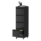 Drawer Metal Locking Vertical File Cabinet With Wheels Heavy Duty Lockable Storage