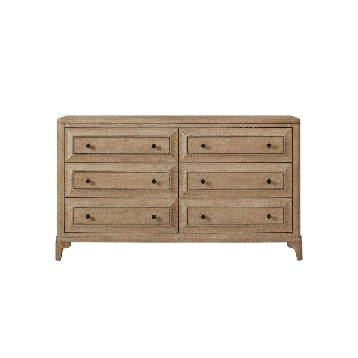 Modern 6 Drawer Dresser - Sand