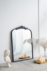 Arch Mirror, Baroque Inspired Wall Decor For Bathroom, Bedroom, Living Room