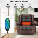 Breathable Leather Massage Recliner Manual Chair
