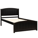 Platform Bed & Headboard, Footboard And Wood Slat Support