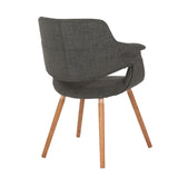 Vintage Flair - Mid-Century Modern Chair (Set of 2) - Walnut / Charcoal