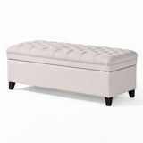 Juliana - Storage Ottoman With Birch Legs