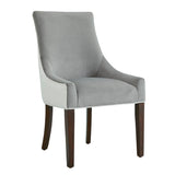 Jackson - Upholstered Dining Chair Elegant Design - Smoke / White