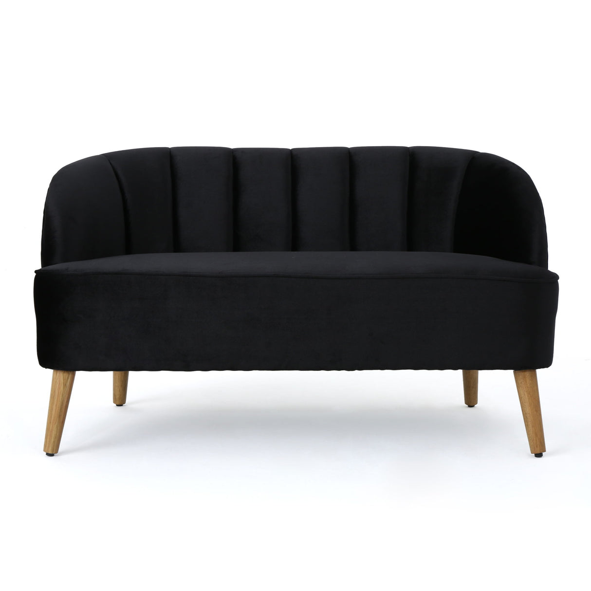 Modern Classic Shell Backed Loveseat