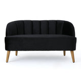 Modern Classic Shell Backed Loveseat