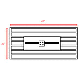 Sleek Outdoor Gas Fire Pit Table With Durable Construction And Lid - Gray