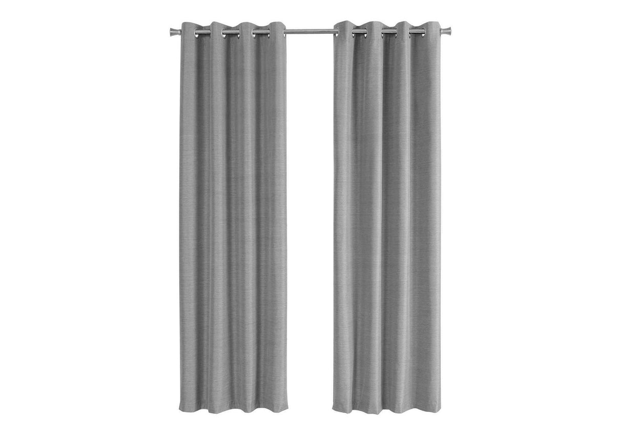 2 Pieces Set, Curtain Panel, Room Darkening, Grommet, Contemporary & Modern