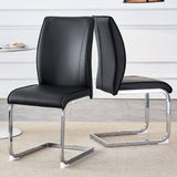 Luxury Simple Arch High Resilience Dining Chair With Arched Leg