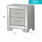 Madison - Nightstand - Silver Champagne