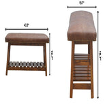 Buffalo - Hide Hallway Bench - Brown