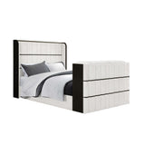 Isaiah - Bed With TV Lift-LED Speakers And Fireplace