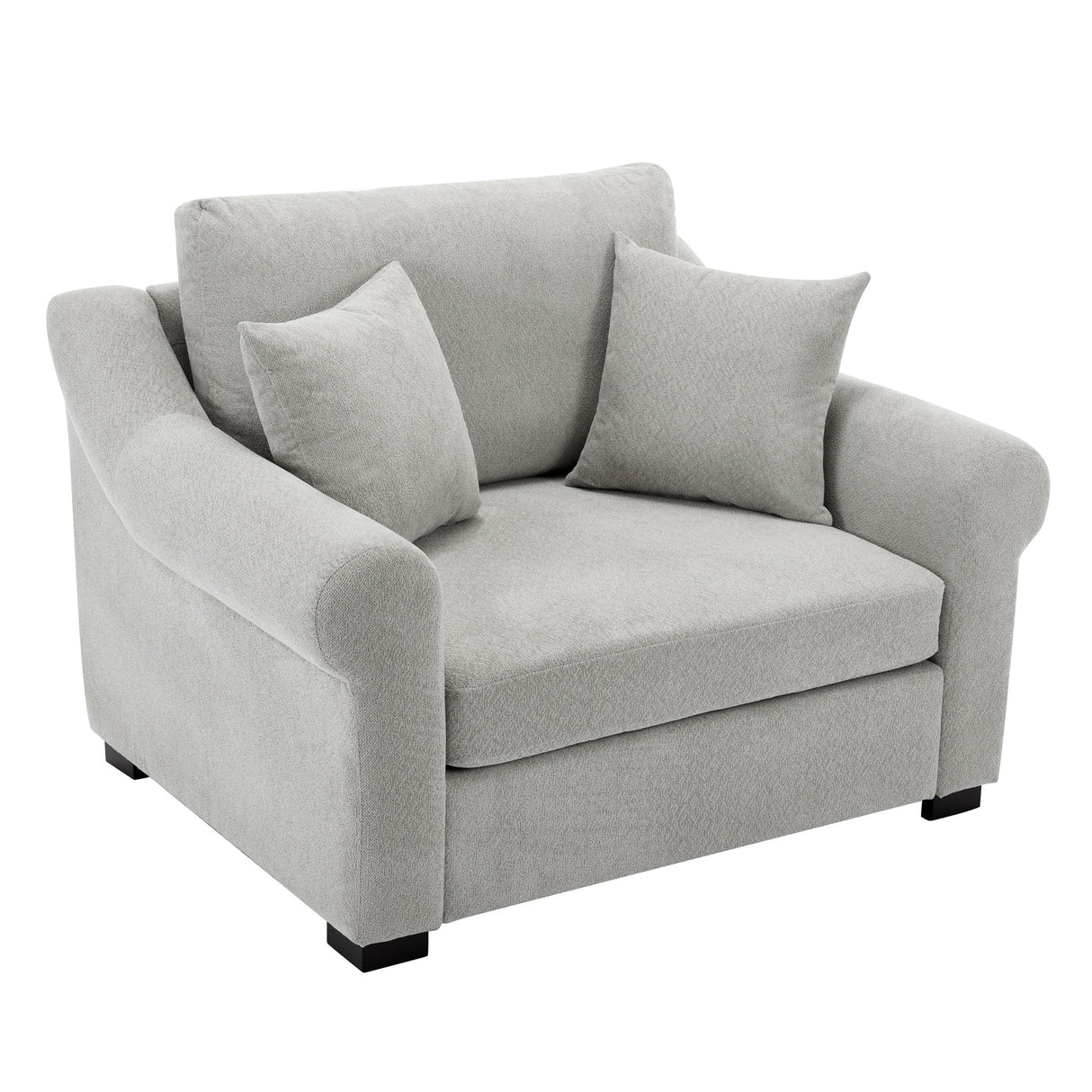 Modern Chenille Oversized Armchair, Chair And A Half, Single Sofa