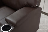 Modern Recliner Chair With Cup Holders, Remote Control