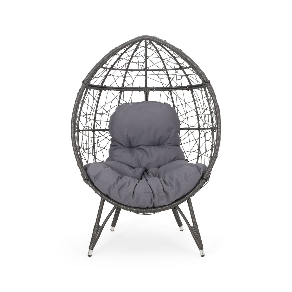 Cosmos - Round Hammered Iron Teardrop Chair