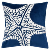 Seastar Starfish Pillow Cover - Indigo