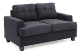 Stylish Transitional Loveseat For Two